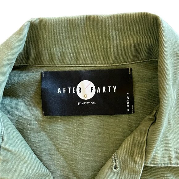 After Party by Nasty Gal Small As You Were GI Jane Military Bomber Jacket - Picture 2 of 10